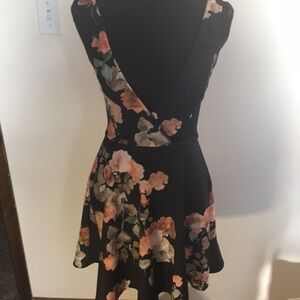 Charlotte Russe floral deep dark blue midi dress​​